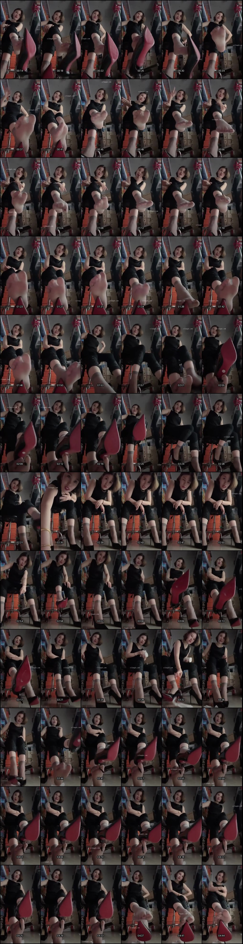 短发熟女小阿姨馨爷丝足高跟诱惑：付费福利女王言语调情小母狗定制