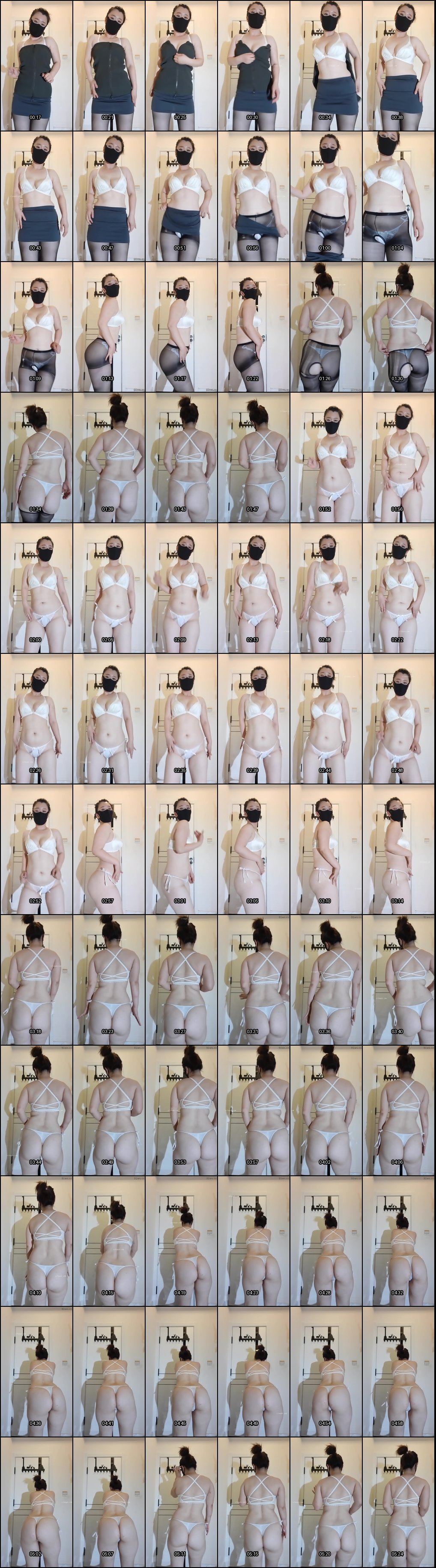 丰满熟女情趣内衣丝袜诱惑舞，眼神撩人身材火辣欲罢不能