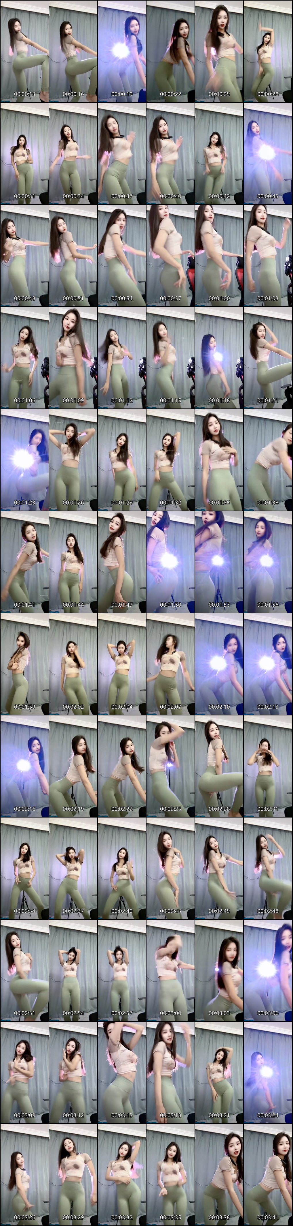 快手小甜甜瑜伽裤热舞合集_魅力摇摆动感十足