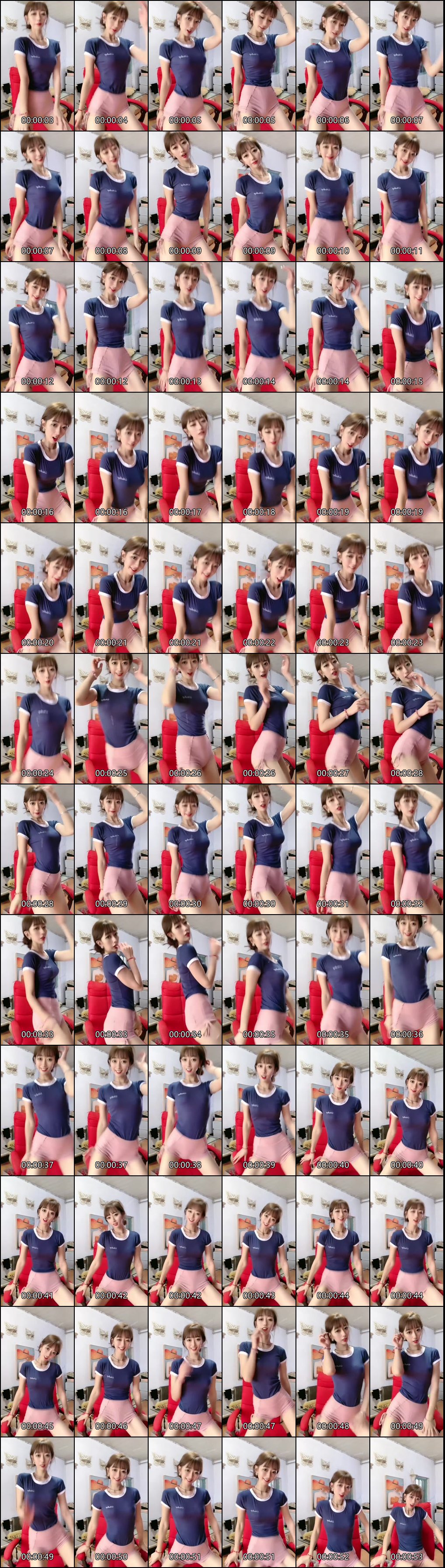 快手热舞_骨感美少女皮裤牛仔裤瑜伽裤摇臀魅力展示_2