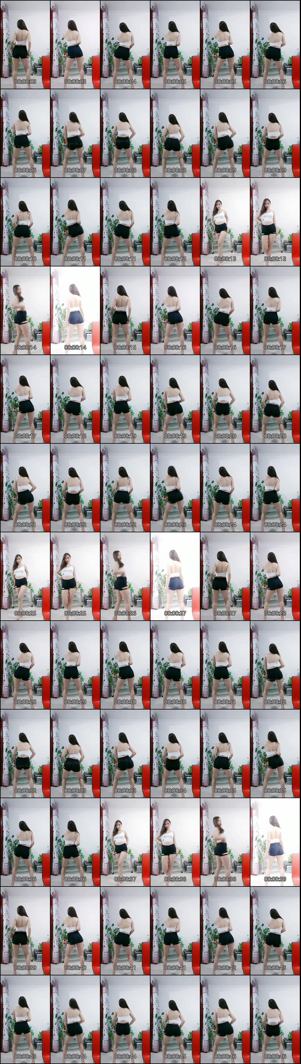 快手晴美瑜伽裤短裤热舞_魅力摇臀动感十足_2