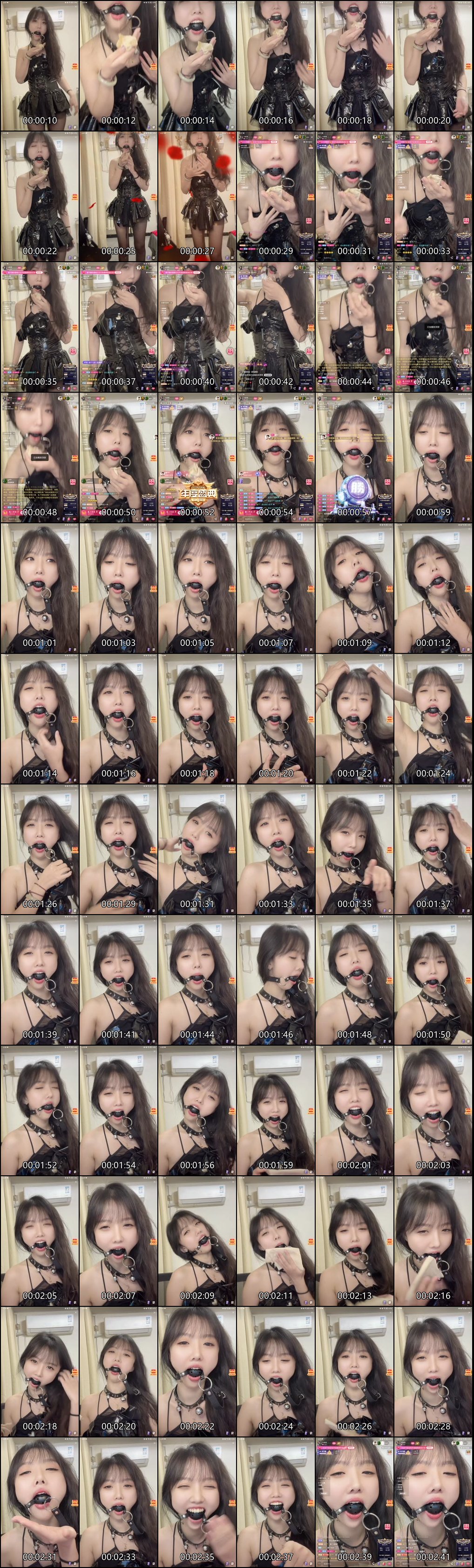 快手主播苏苏baby口球流口水直播精彩瞬间大合集