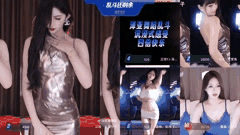 虎牙长腿兮兮热舞主播精彩PK多人赛合集_78