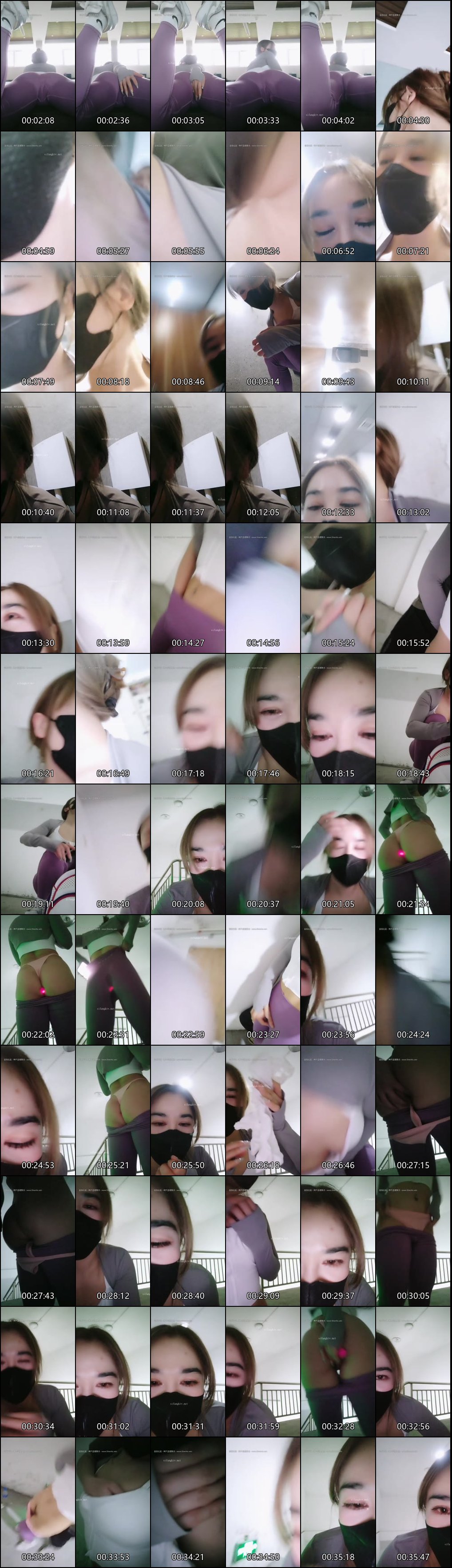 小妲己主播翘臀桃桃健身房与网吧激情口交自慰合集_8