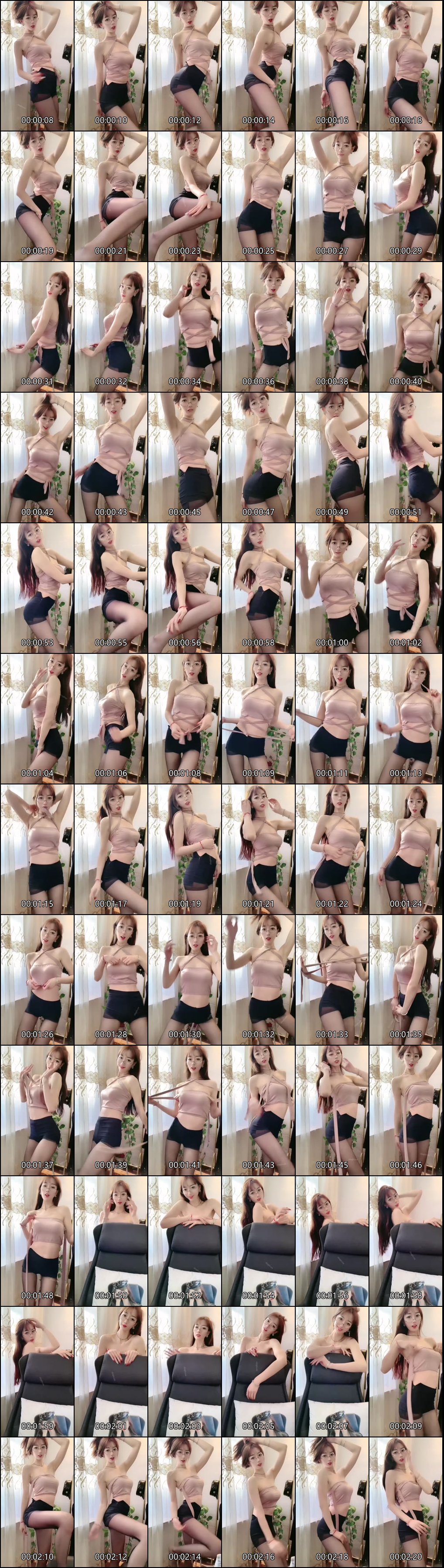 快手热舞_骨感美少女瑜伽裤与皮裤牛仔裤多风格摇臀诱惑