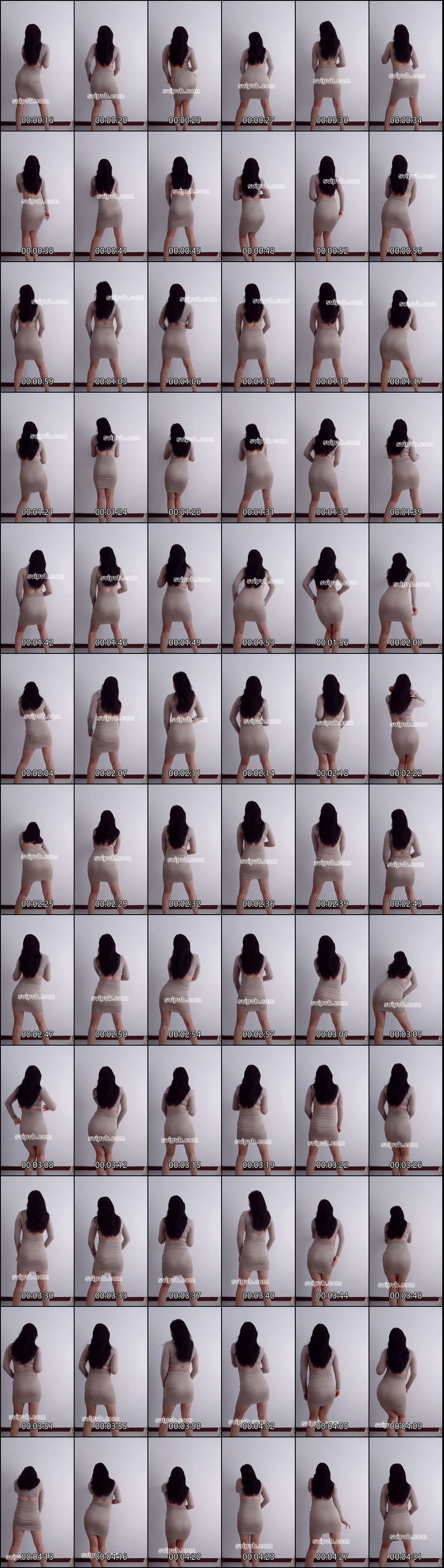 快手晴美瑜伽裤短裤热舞_动感摇臀魅力十足