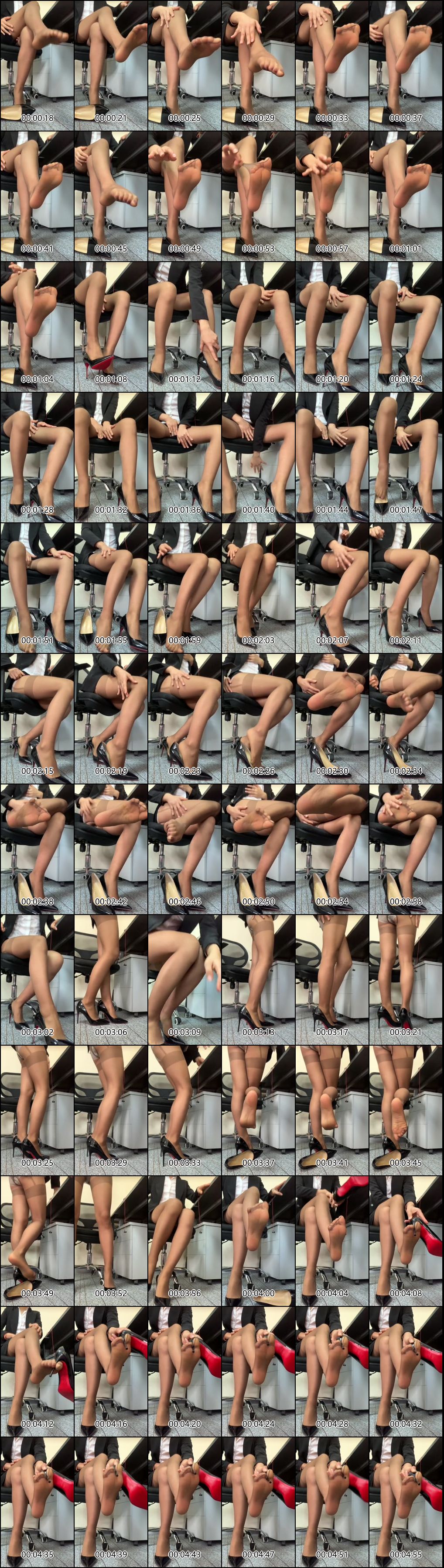 足交爱好者的福音易直播主播office星月黑丝美腿合集6_8