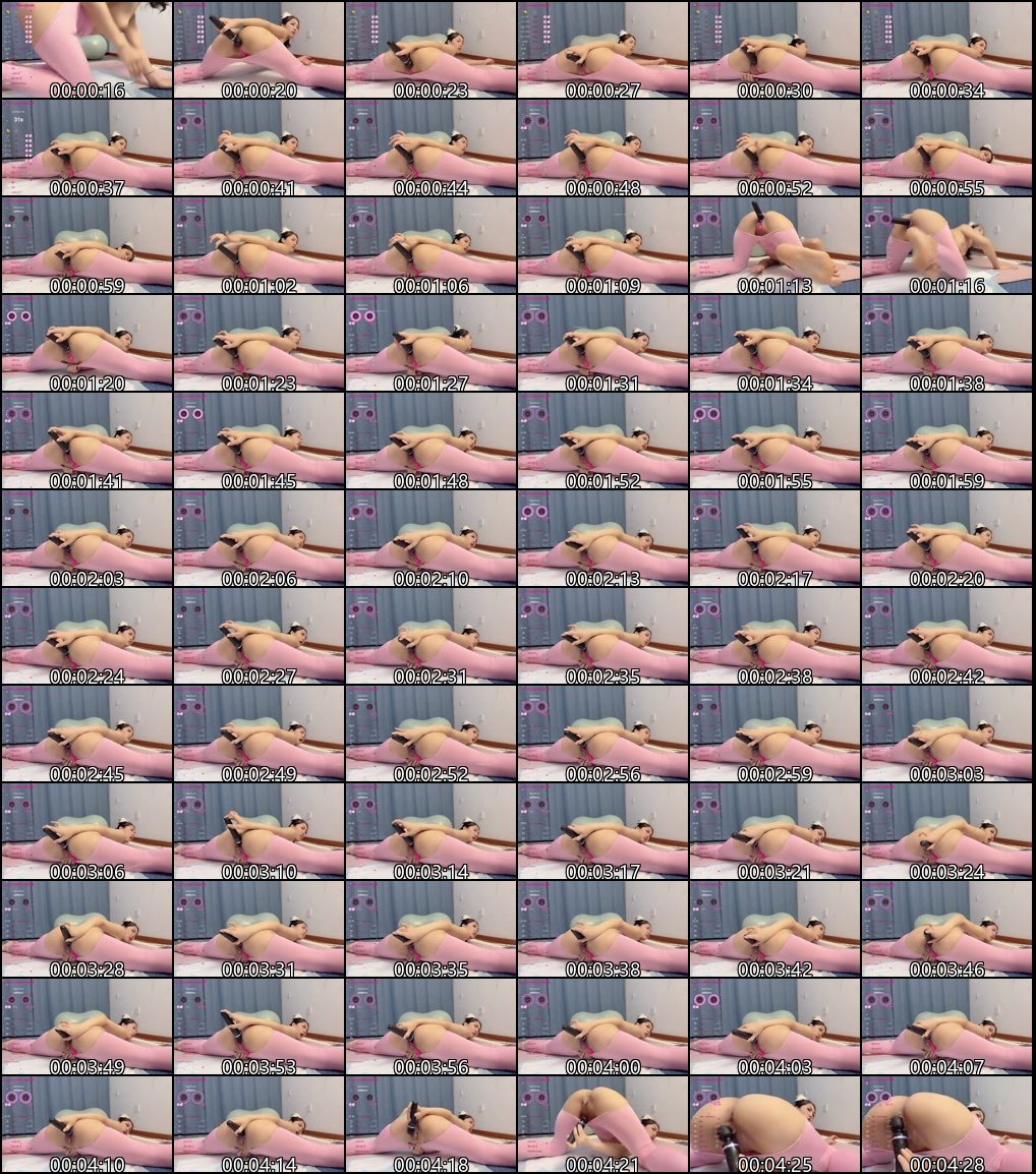 瑜伽裤健身女主播性感肥臀与道具自慰精彩合集_2