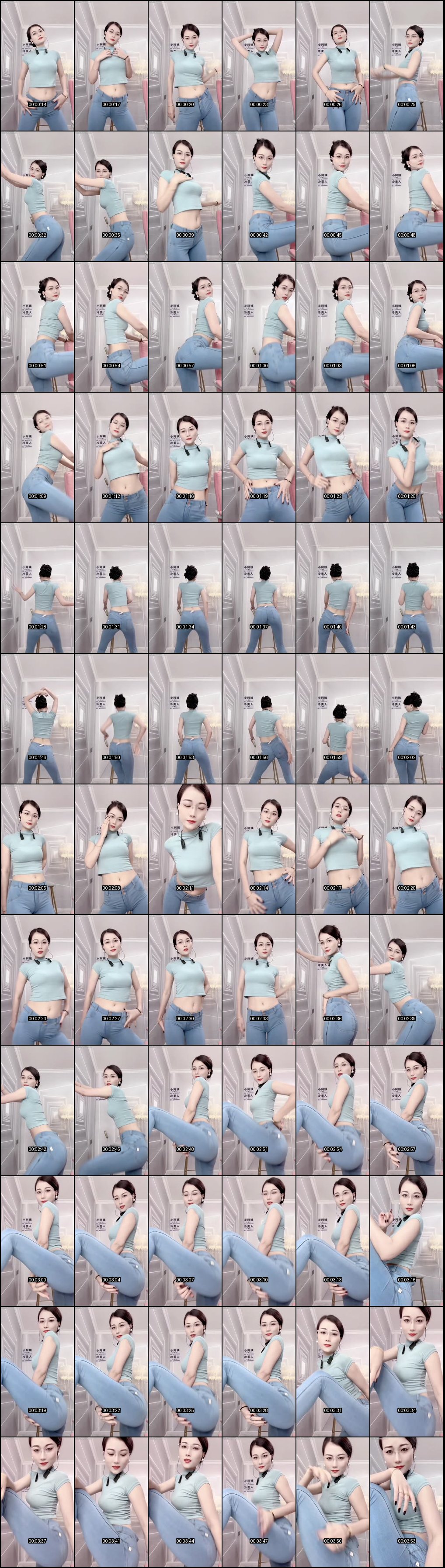 冷艳熟女御姐一字马牛仔裤摇臀热舞_骚浪摆胯诱惑让你血脉喷张欲罢不能