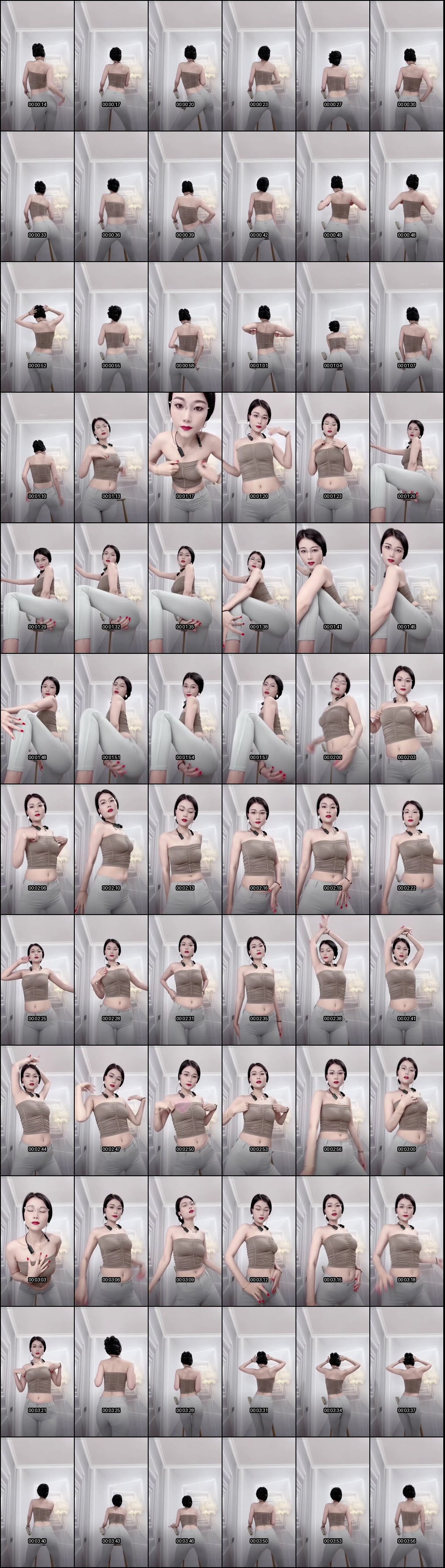 冷艳熟女御姐牛仔裤紧裹翘臀_一字马摇摆骚舞诱惑欲火焚身_1