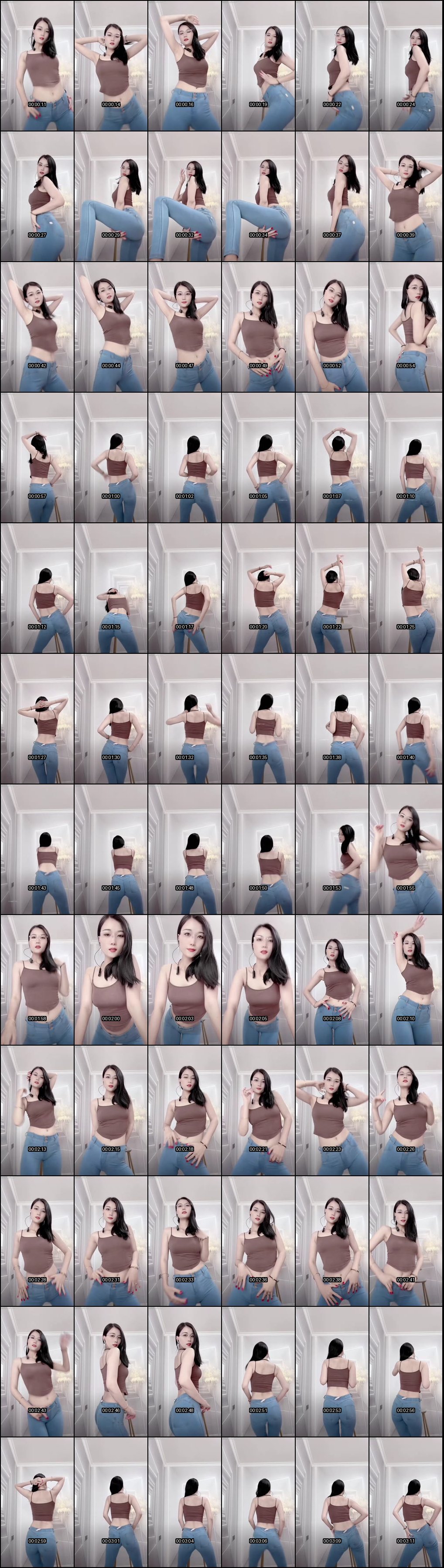 冷艳熟女御姐牛仔裤紧裹翘臀_一字马摇摆骚舞诱惑直击男人心底欲火