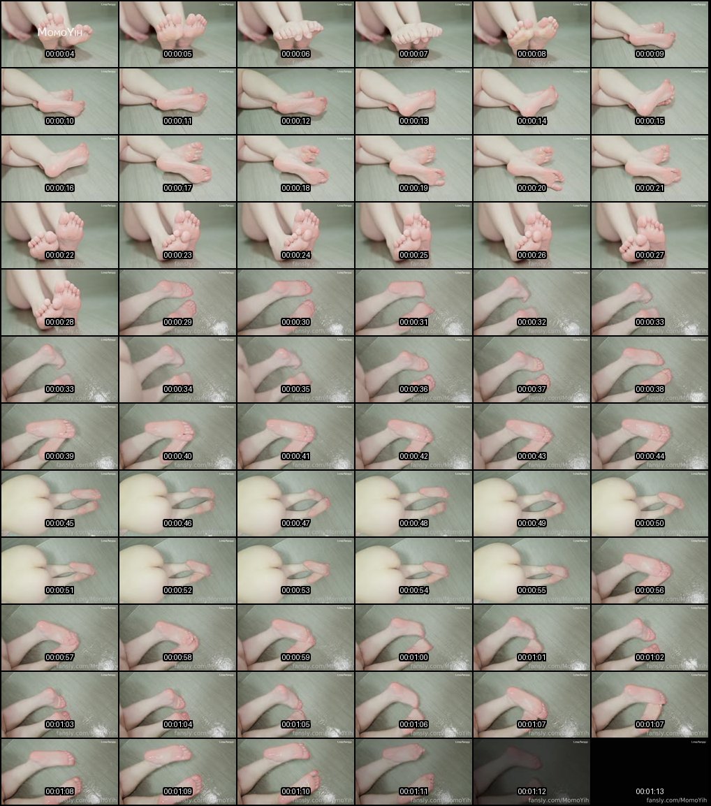 MomoYih 裸足玉足淋浴诱惑秀_湿滑足部撩人曲线让你血脉喷张欲火焚身