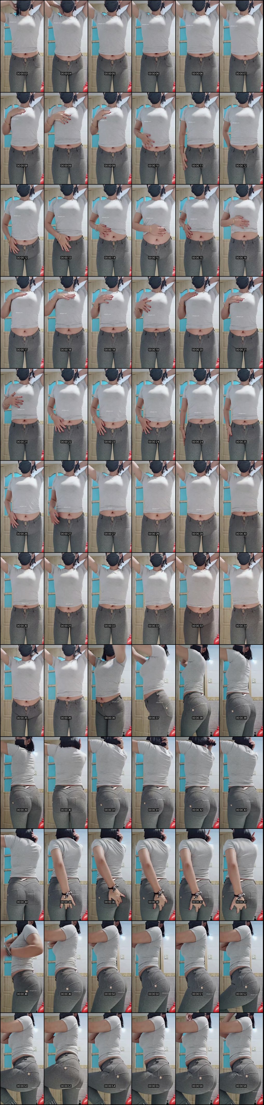 瑜伽裤紧裹巨乳肥臀 骆驼趾扭胯私密诱惑 花花嗨性感合集