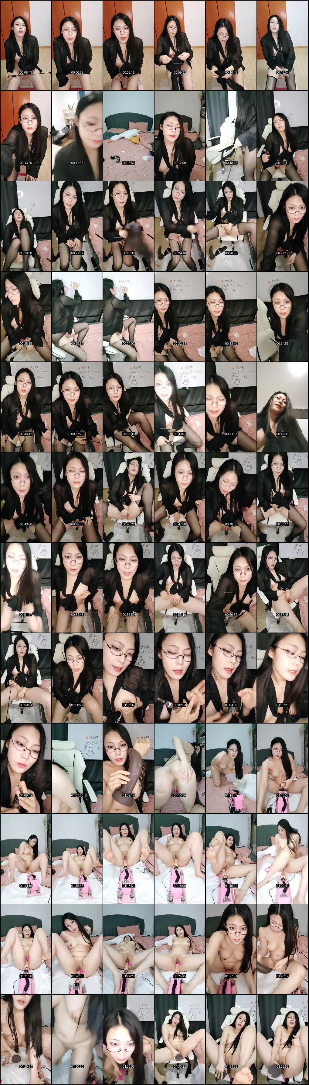 眼镜妹主播月月子巨乳肥臀狂喷水_炮机跳蛋道具猛插骚穴高潮迭起