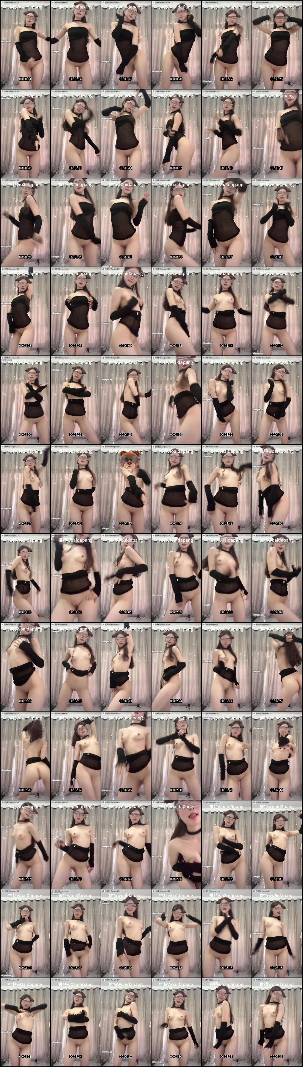 舞蹈系大胖妹一字马惊艳全场_反差大学生太撩人