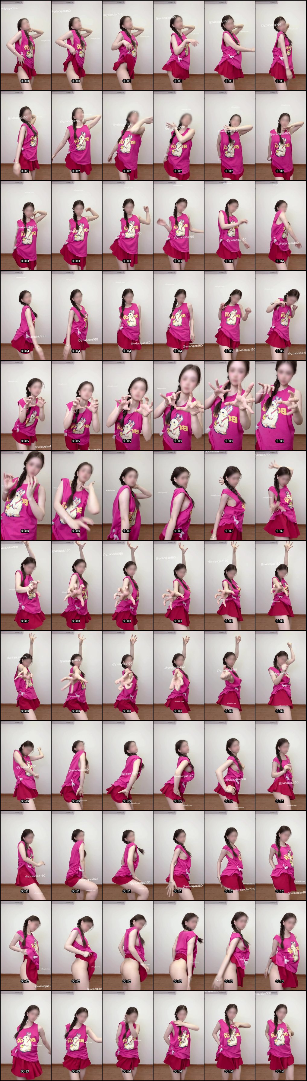 舞蹈系萝莉小乔原以安 双马尾白虎裸舞诱惑_1