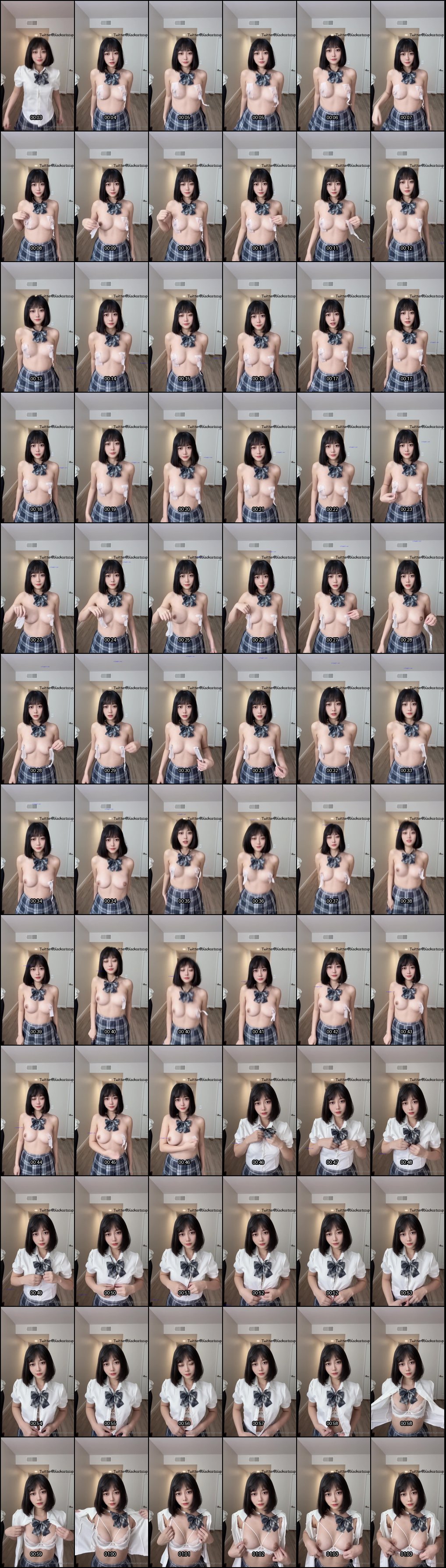 黑猫酱最新视频合集：无数男生的白月光女神