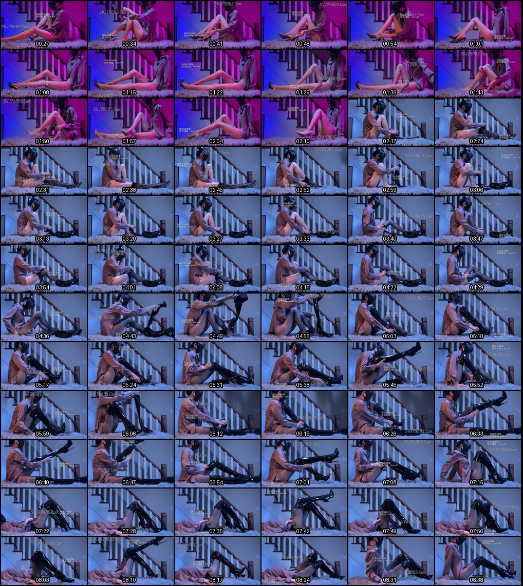 性感高跟皮靴拍摄花絮曝光！高质量博主付费群独家更新