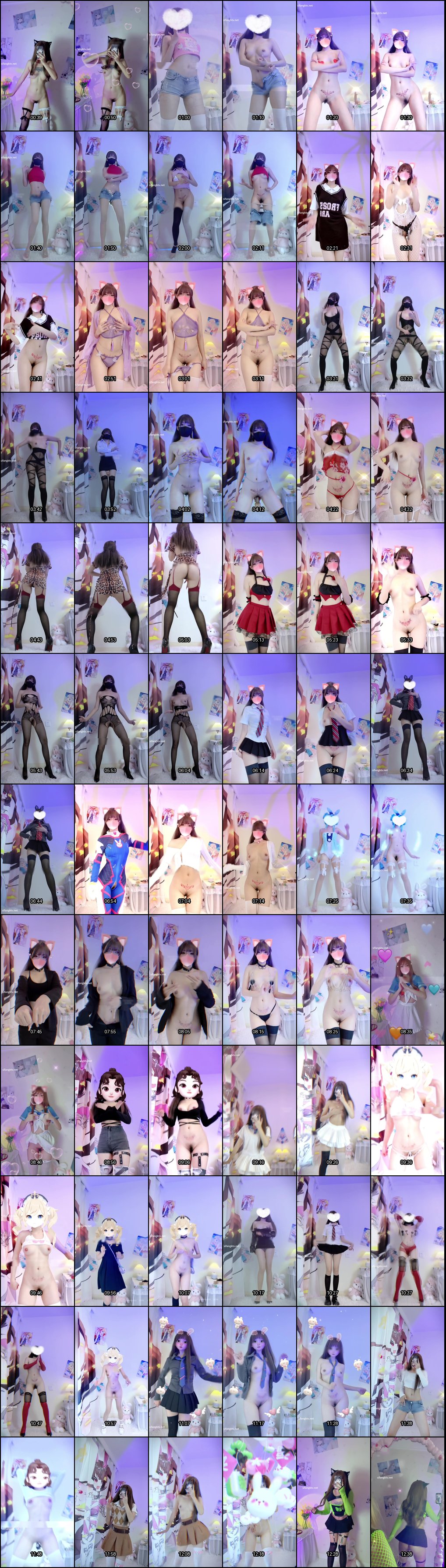 小仙云11月抖音风裸舞诱惑热舞