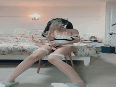 可爱neko酱女仆装学生萝莉自慰福利