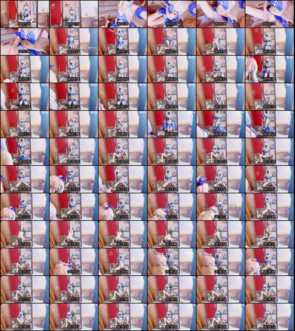 原神心海Cosplay_琪琪有理水晶棒自慰骑乘猛坐浪叫高潮