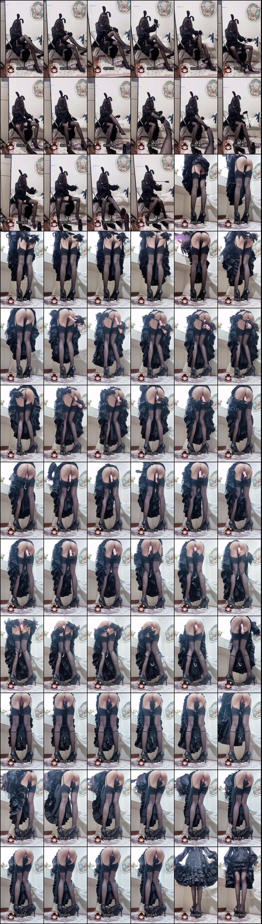 仙仙桃黑丝兔女郎诱惑_珍珠链内裤自慰福利