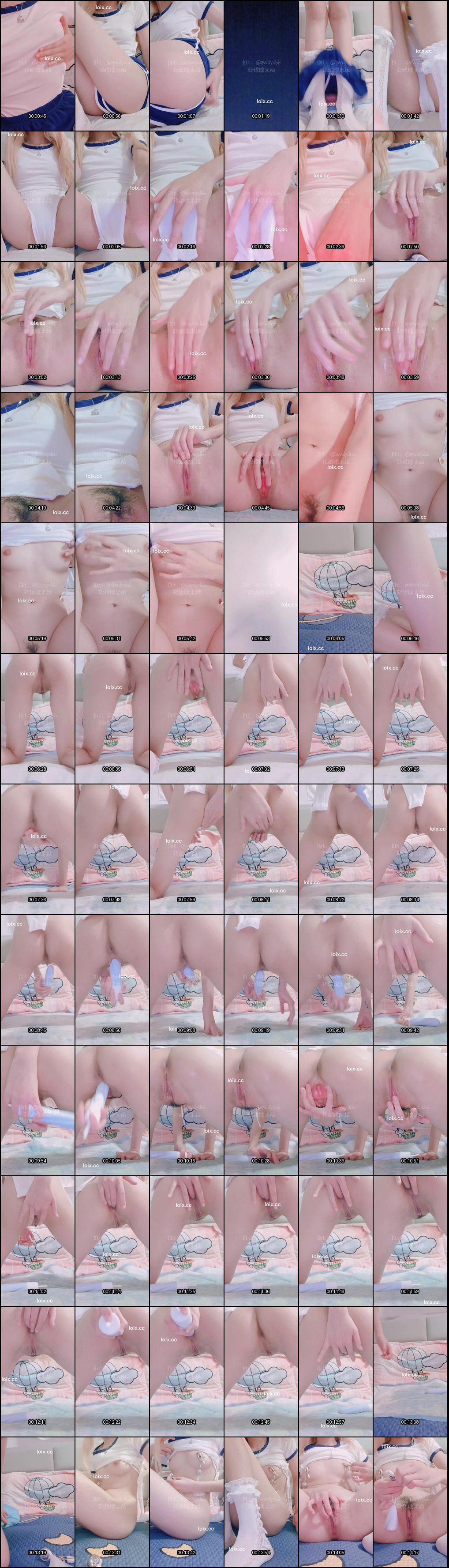 软甜糯米糍穿白色体操服学生萝莉自慰福利姬诱惑