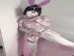 久奈樱白丝小舞Cosplay自慰，震动棒激情玩法