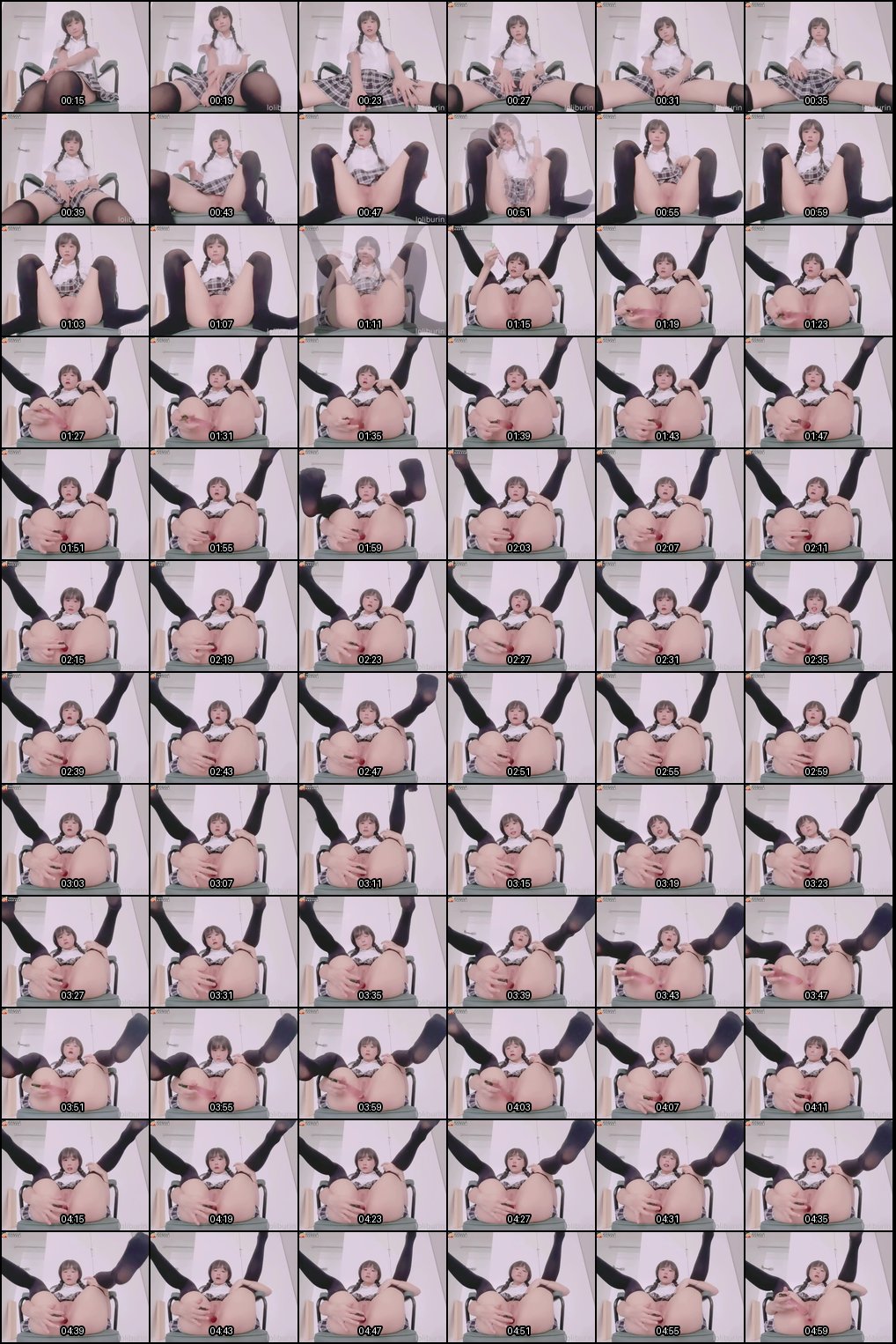 可爱JK萝莉软妹装假阳自慰喷水高潮