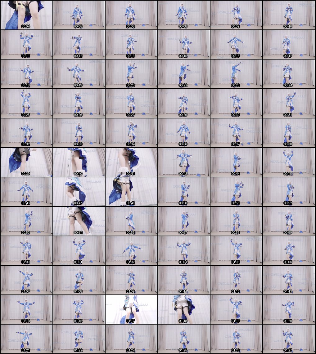 原神coser热辣自慰！琳妮特与芙宁娜双人诱惑表演