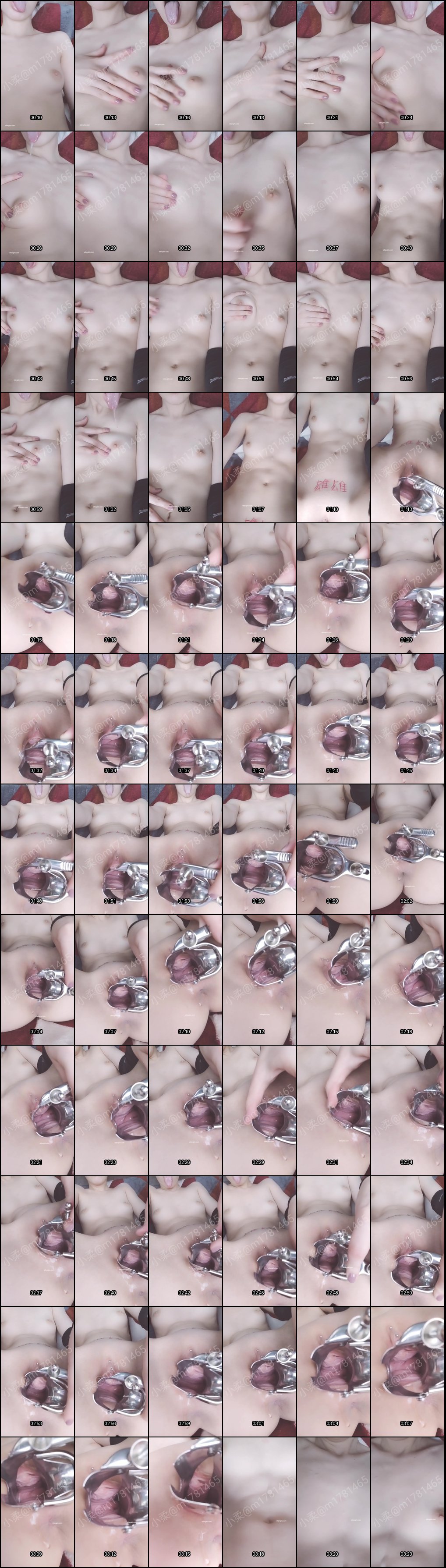 小柔JK白丝肉丝自慰诱惑：肛塞乳夹高潮玩法