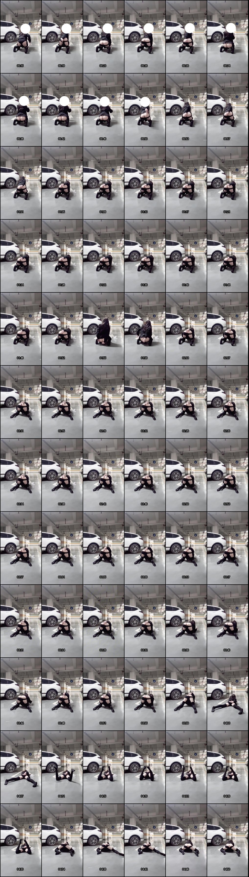 地下车库大胆露出调教自慰，刺激无限高潮