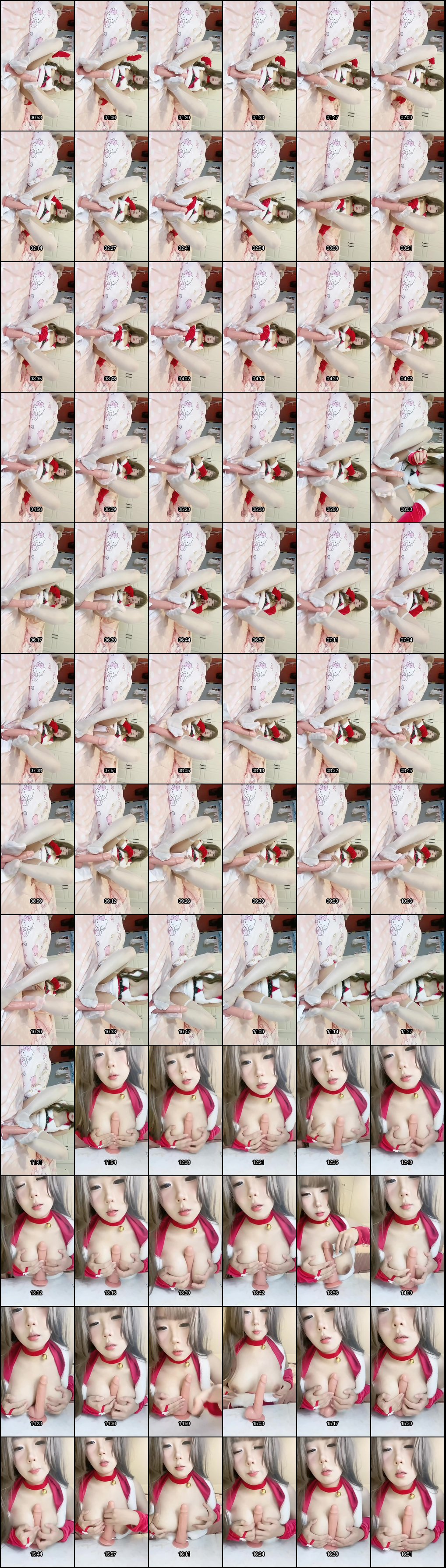 露脸自慰诱惑！小颖欧尼cos蕾姆与喜多川魅魔的黑丝角色扮演