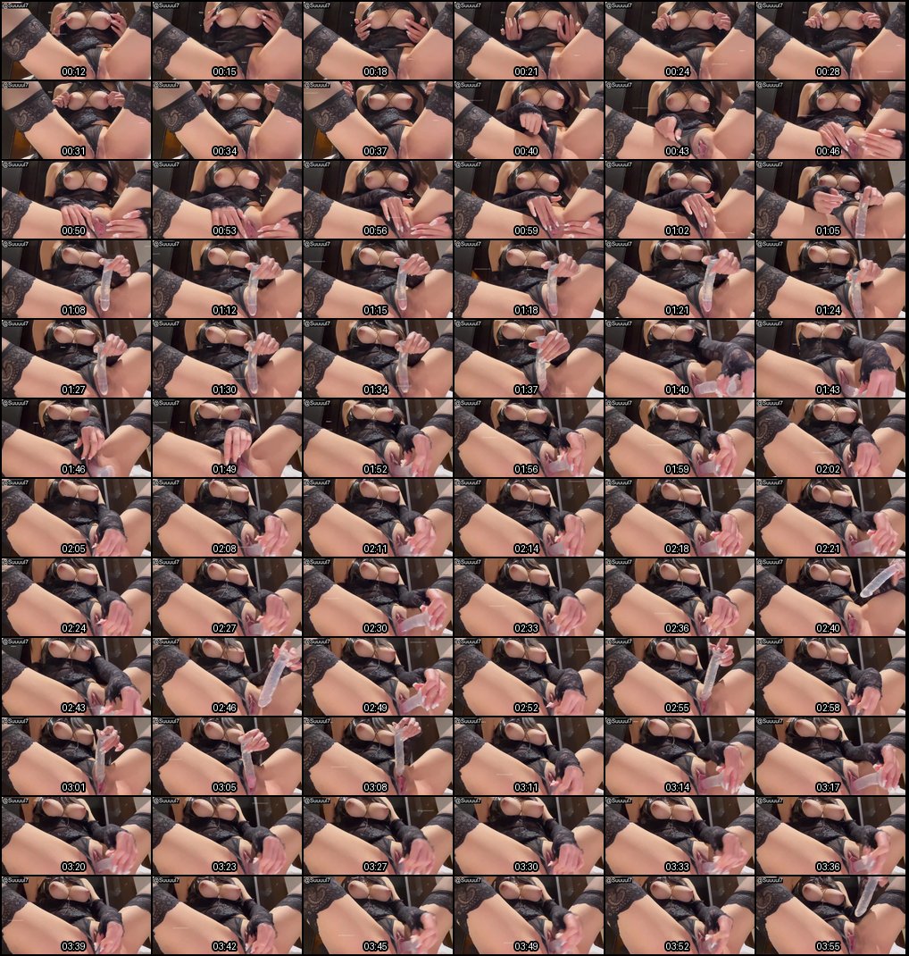 黑丝御姐Suuuul7自慰狂喷，白浆如水般倾泻！_1