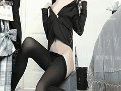 糖糖美少女JK厚黑丝小皮鞋秀足自慰诱惑_1