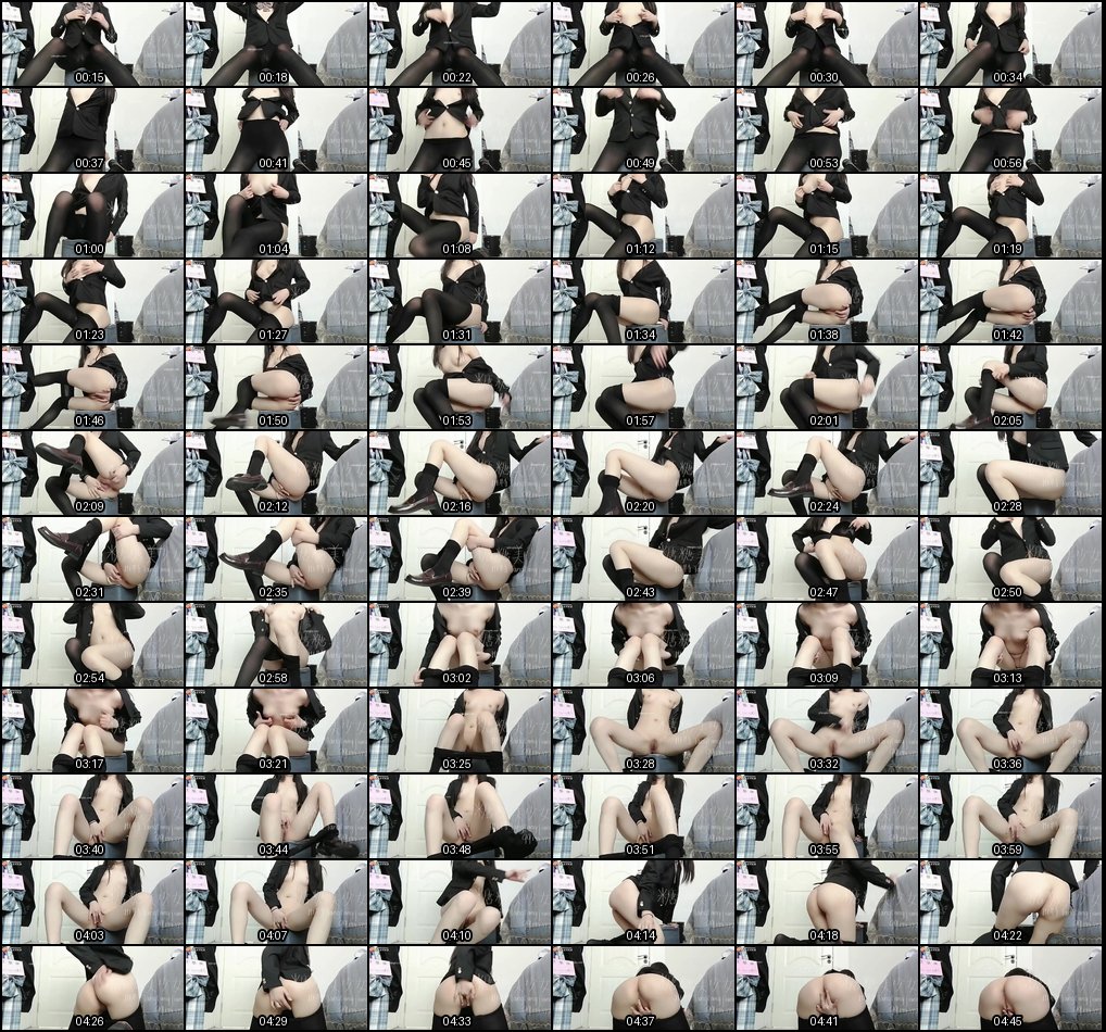 糖糖美少女JK厚黑丝小皮鞋秀足自慰诱惑_1