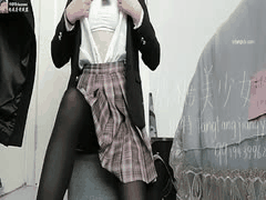 糖糖美少女JK厚黑丝小皮鞋秀足自慰诱惑_3