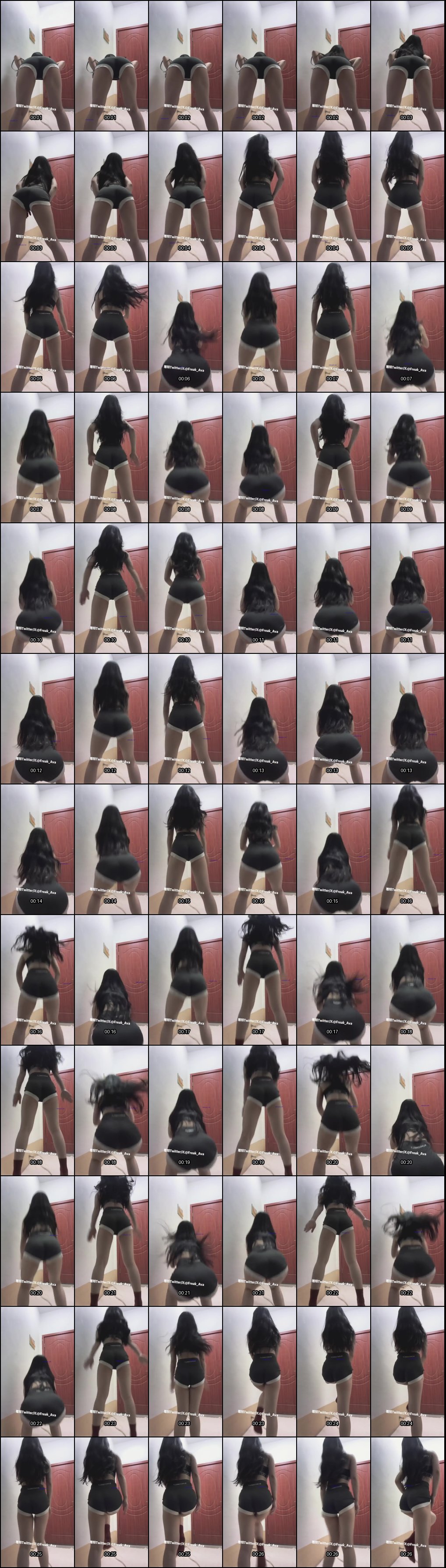 舞蹈生艾娃福利姬：定制骚舞自慰诱惑合集_1