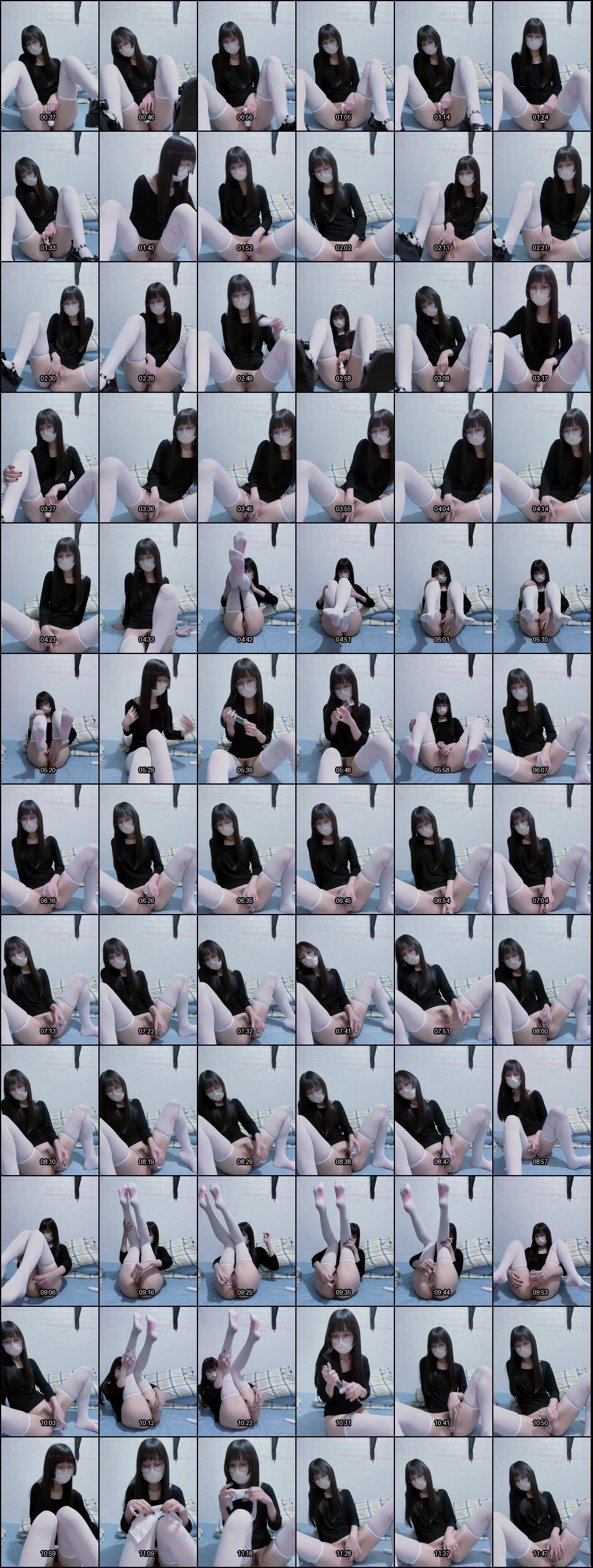 花音小姐白丝死库水自慰诱惑，震动棒高潮狂欢