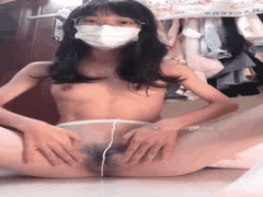 萌梨梨小板栗丝袜玉足诱惑：道具自慰玩转后庭_1