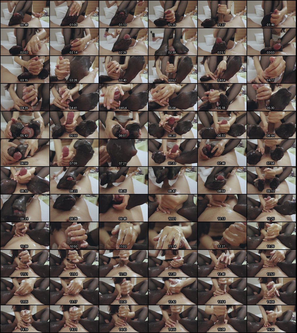 丝袜足交榨精后继续手撸到最后一滴极致高潮