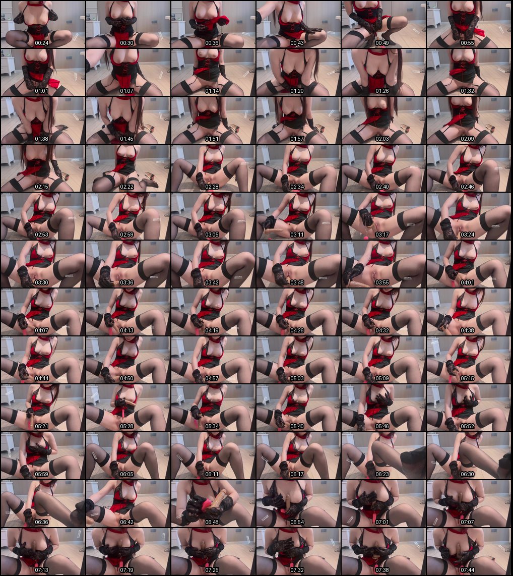 巨乳福利姬琳宝黑丝高跟骑乘假阳具激情自慰