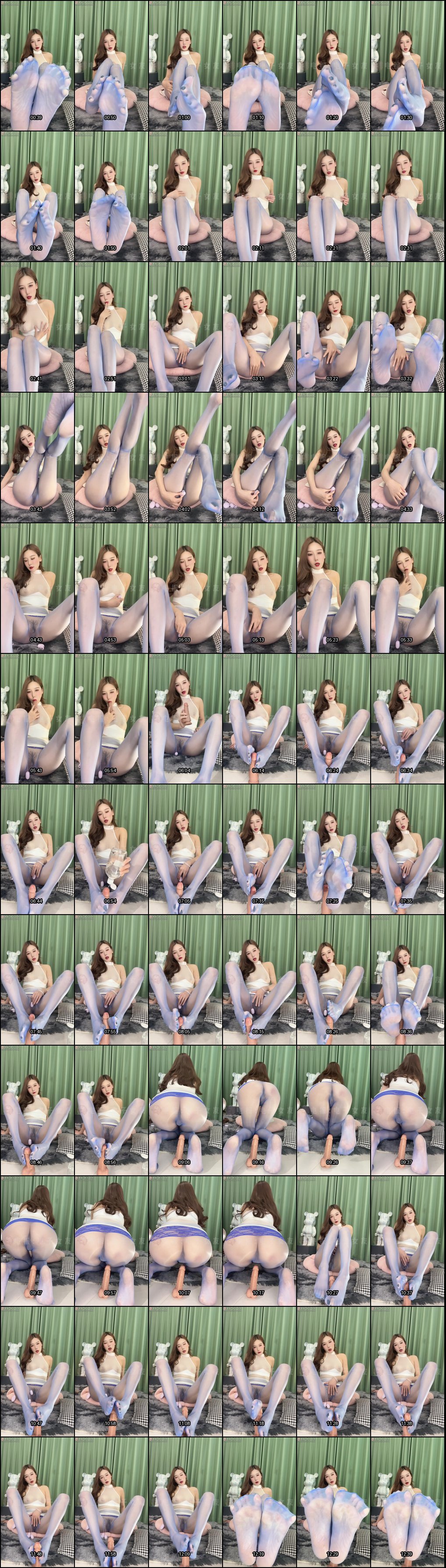 迷人奈福利姬露脸御姐：丝袜高跟淫语自慰诱惑_1