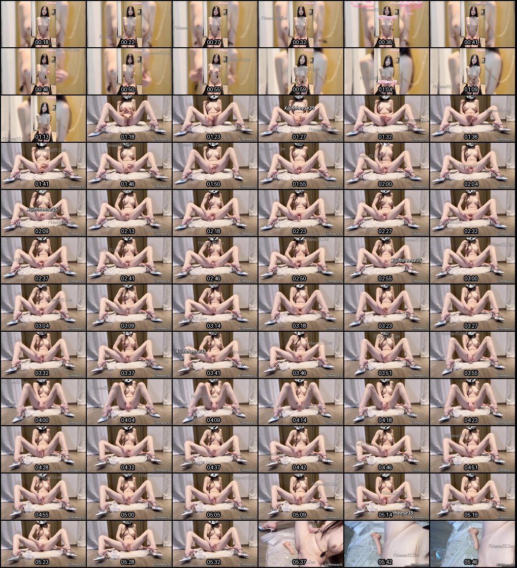 播音系美女小美miyoki：栓门犯贱自慰喷潮一地