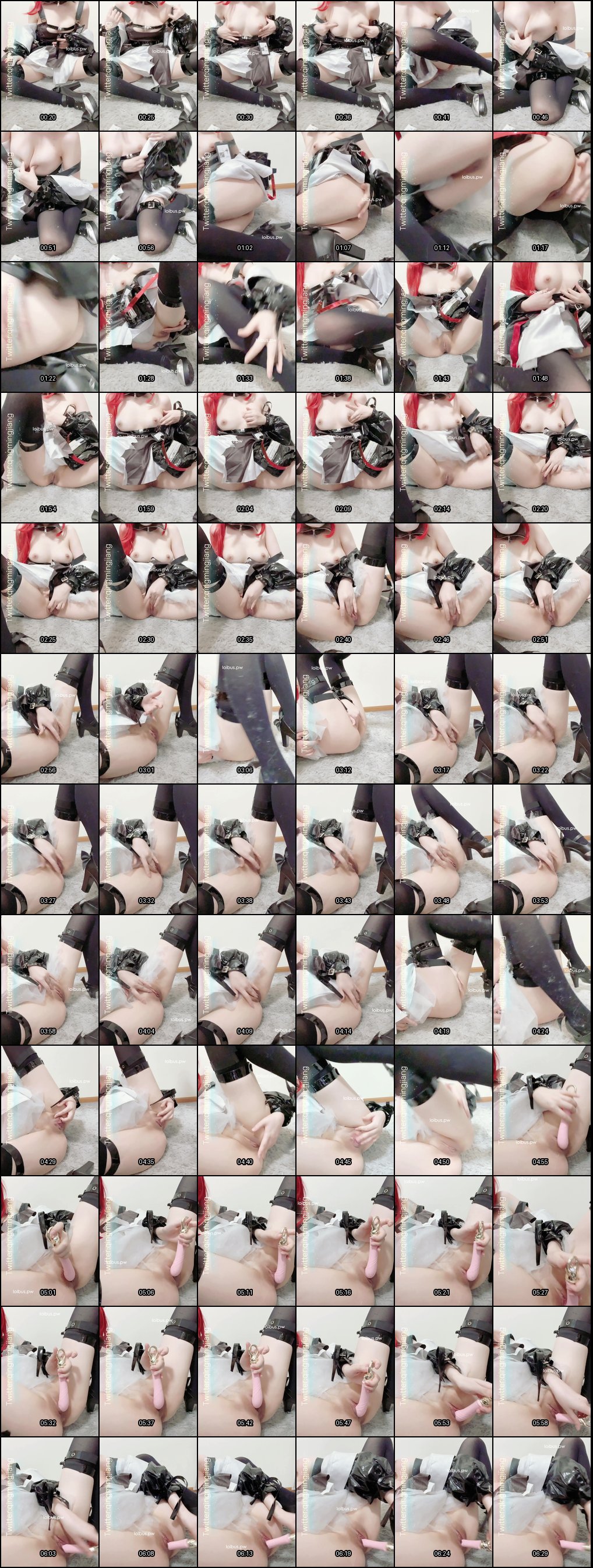 小青茗黑丝Cosplay自慰福利，诱人身姿尽显