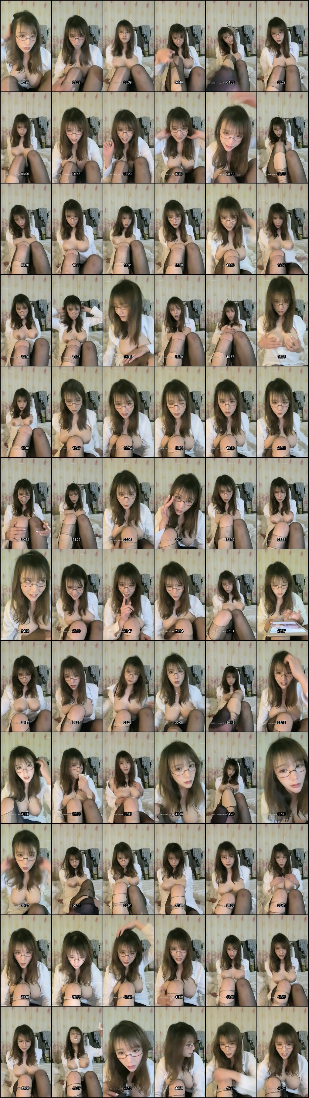 眼镜骚女小妲己露奶诱惑，道具自慰喷水高潮