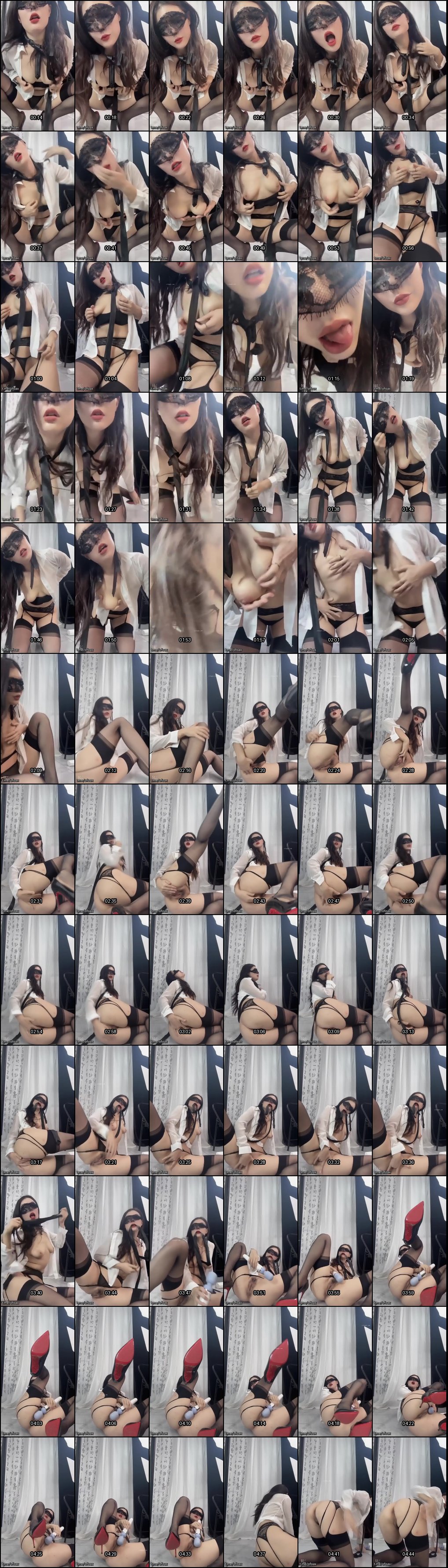 抖音极品S身材钢管舞御姐亦妍黑丝诱惑肥臀道具自慰福利