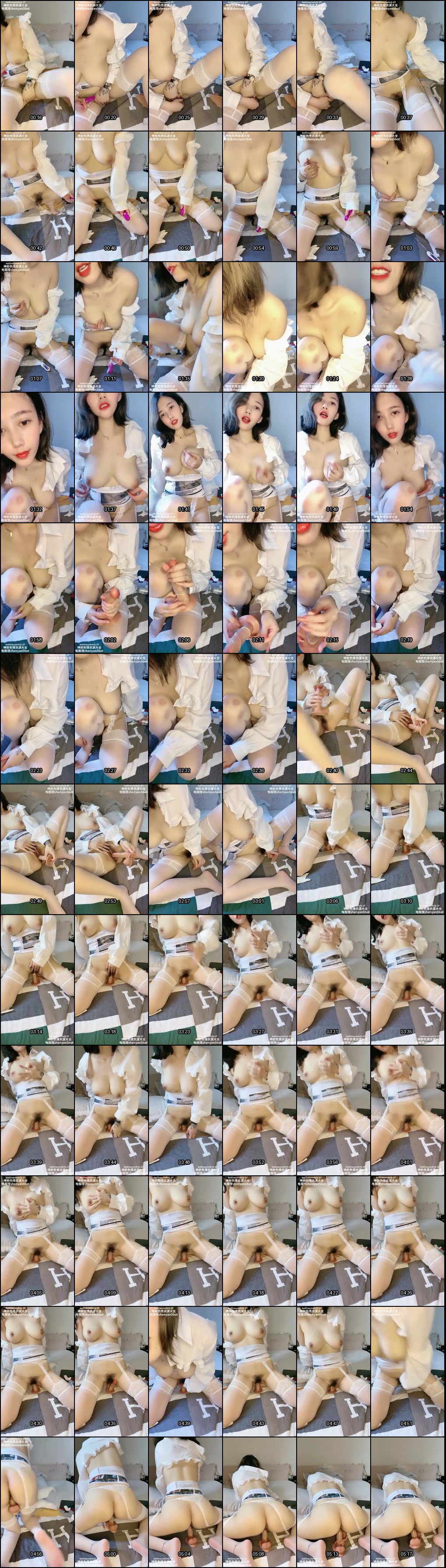 妖娆爆乳少妇自慰狂插蜜穴：淫液喷溅湿透床单，挤乳媚态撩人欲罢不能