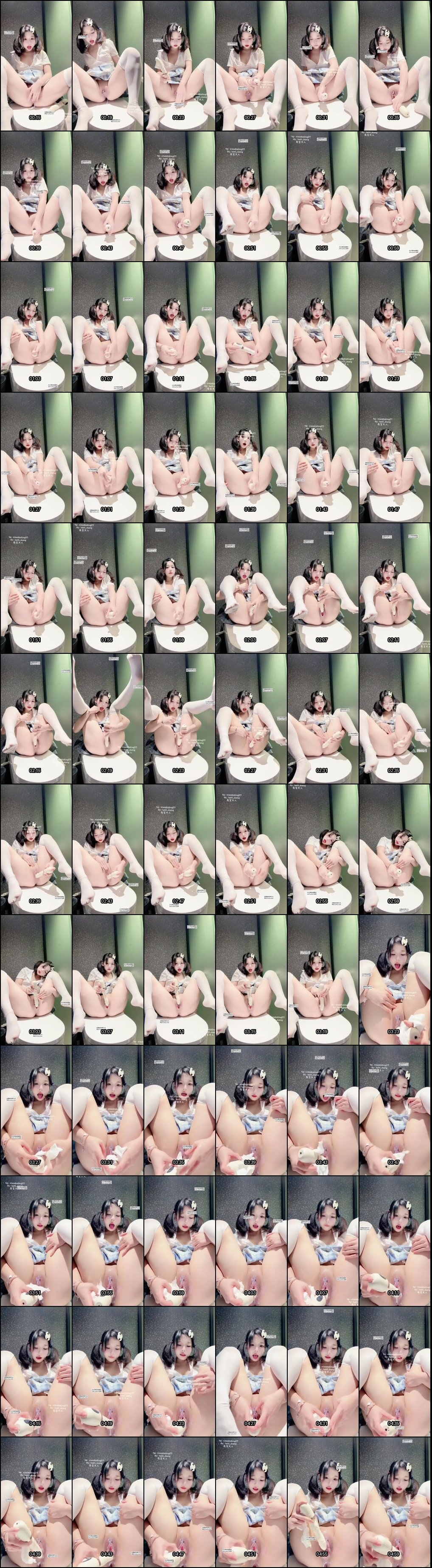 福利姬兔宝大人Stella：可爱JK萝莉洗手间马桶上激情自慰