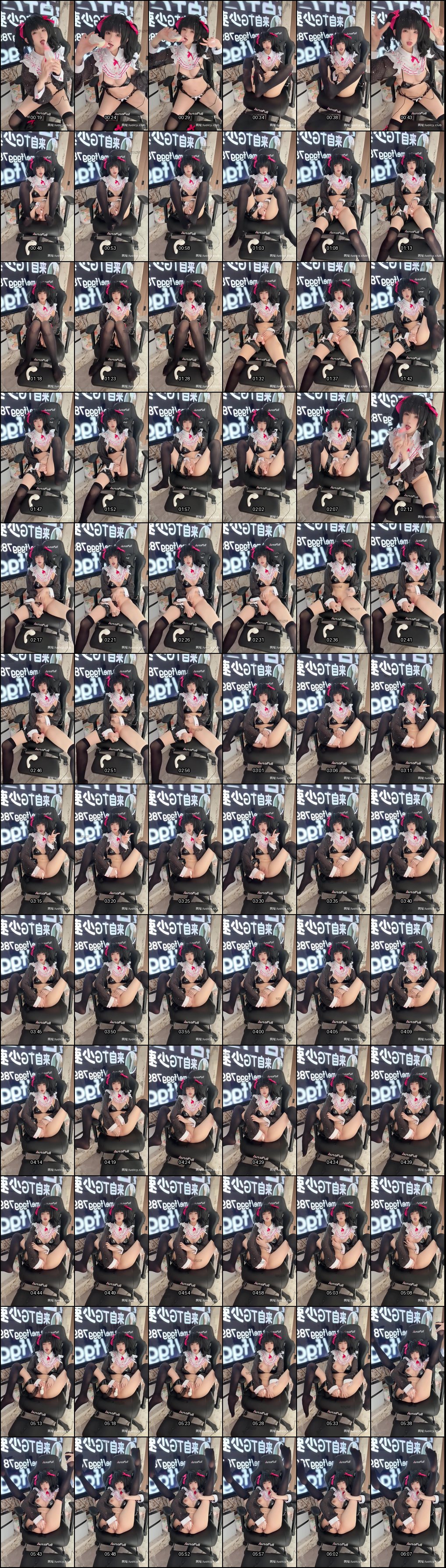 福利姬沅沅露脸黑丝女仆魅魔诱惑自慰